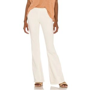 FREE PEOPLE penny pull on flare pant in white/cream!!